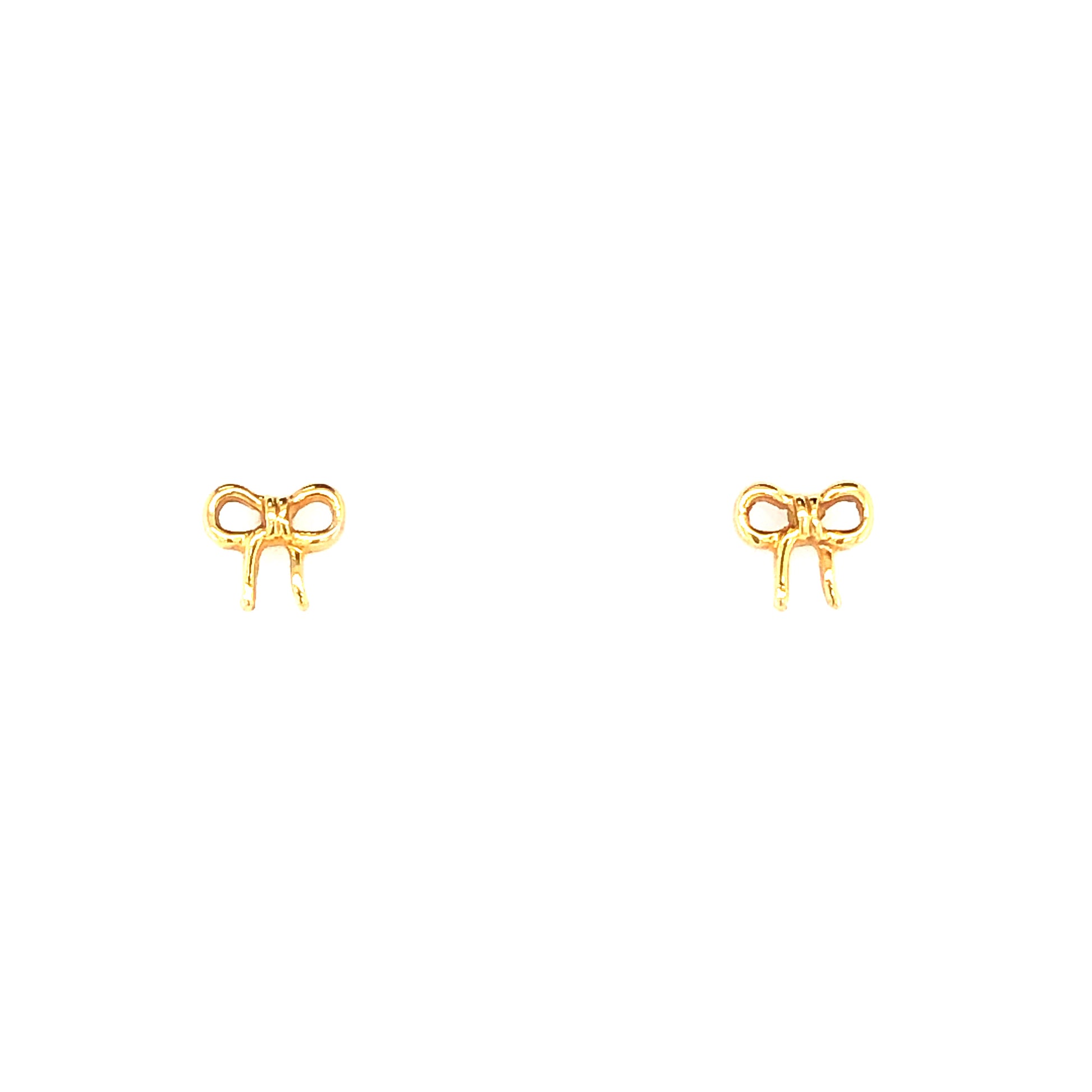 14K BOW STUD EARRINGS | Luby Gold Collection | Luby 