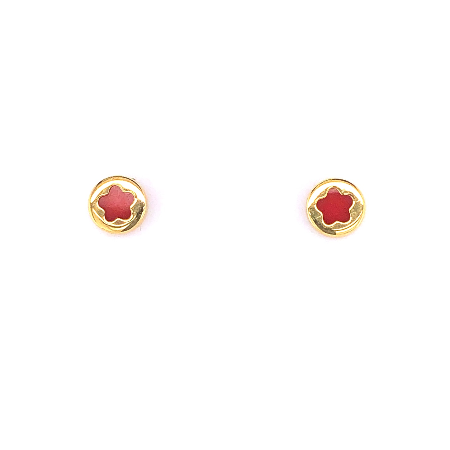 14K STUD DAISY EARRINGS | Luby Gold Collection | Luby 