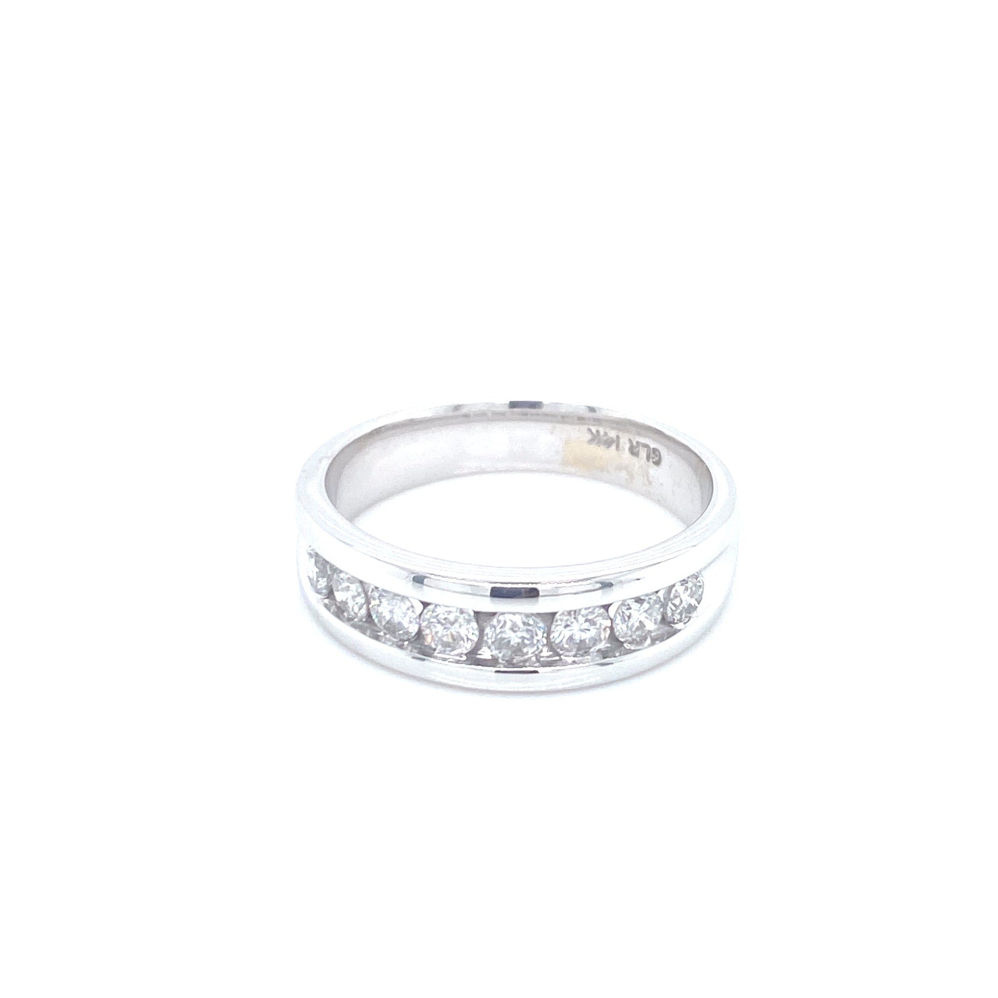 White Gold with Diamonds Wedding Band | Luby Diamond Collection | Luby 