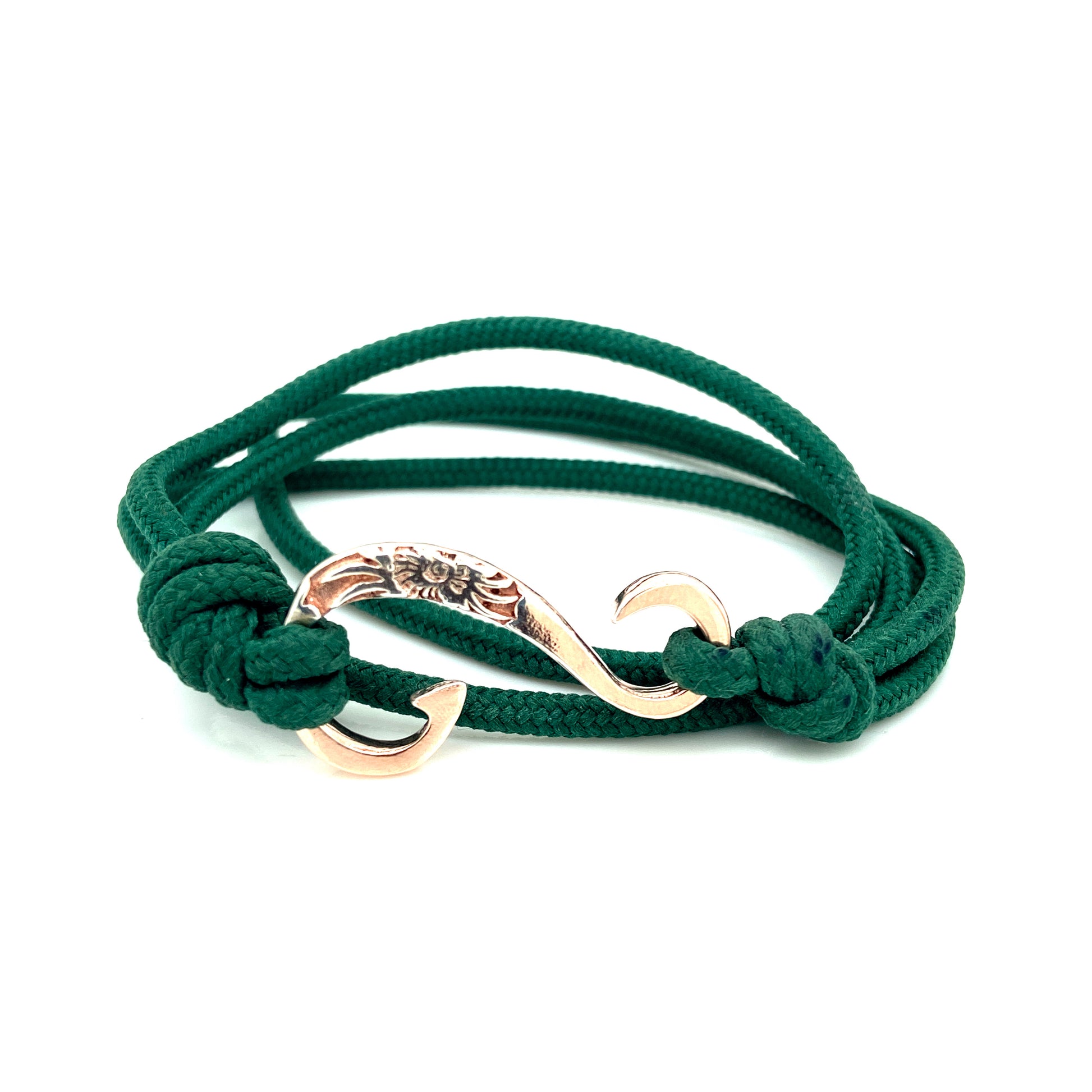Green & Rose Gold Nautical Bracelet | Oro Mediterraneo | Luby 