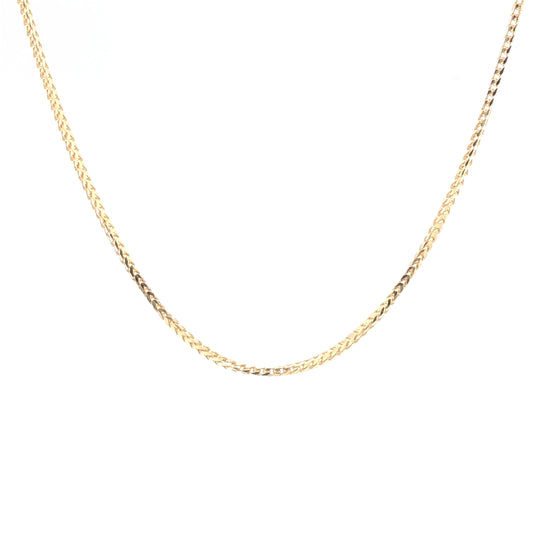 14K Franco Link Gold Chain (1mm) | Luby Gold Collection | Luby 