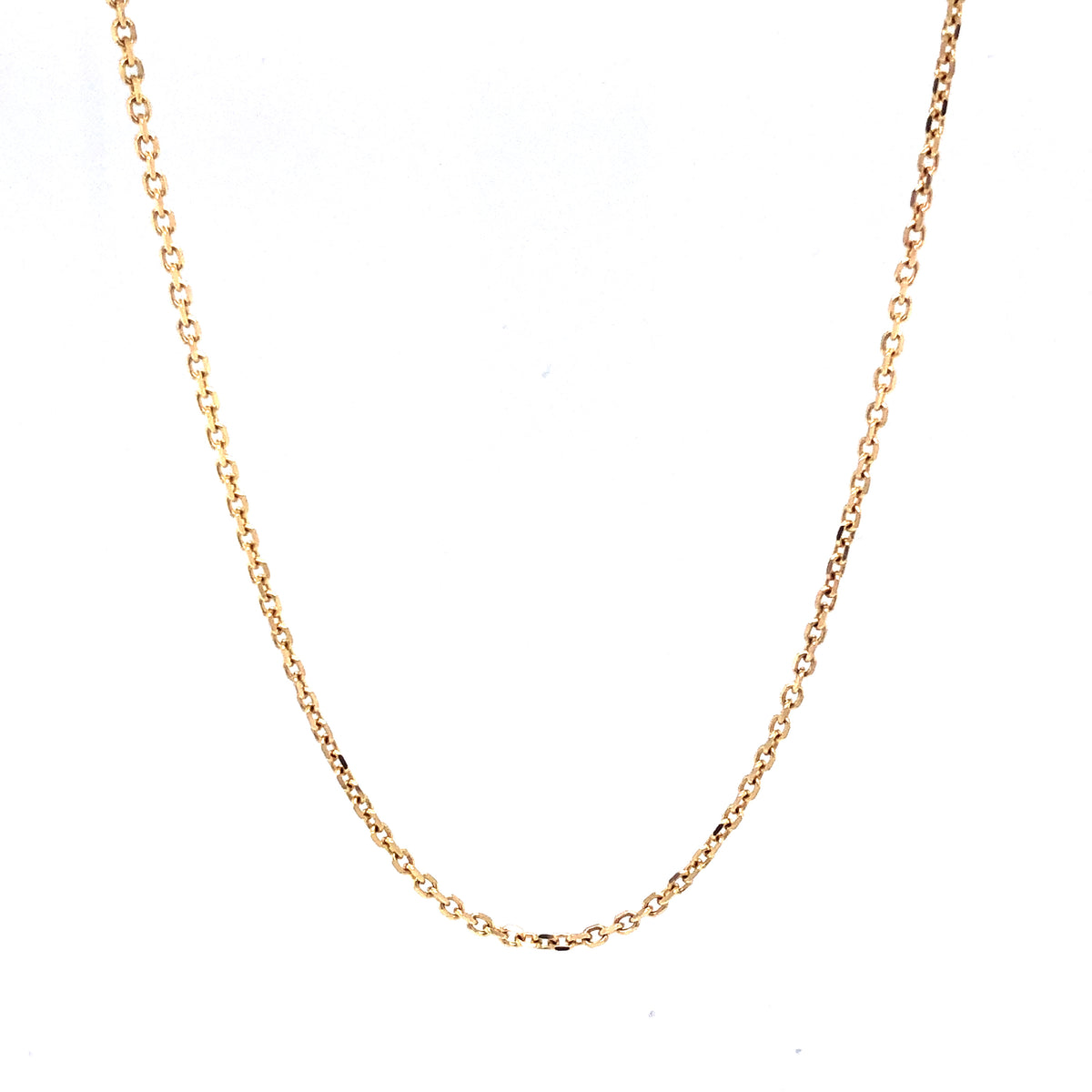 14k Oval Rolo Link Gold Chain (2mm) | Luby Gold Collection | Luby 