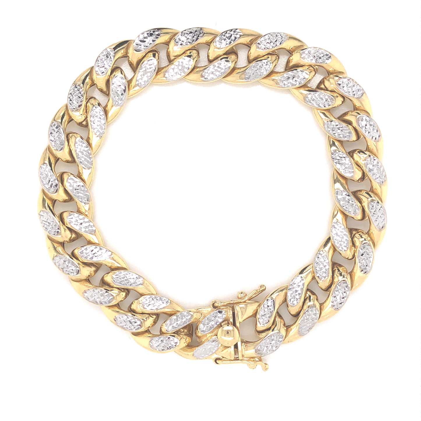 Cuban Bracelet 2/t Pave | Luby Gold Collection | Luby 
