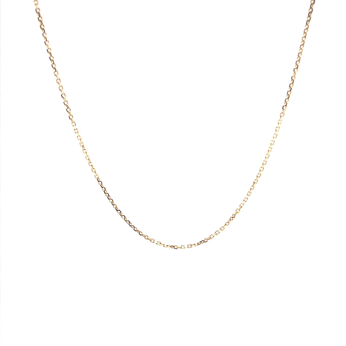 14K Rolo Link Gold Chain (0.5mm) | Luby Gold Collection | Luby 