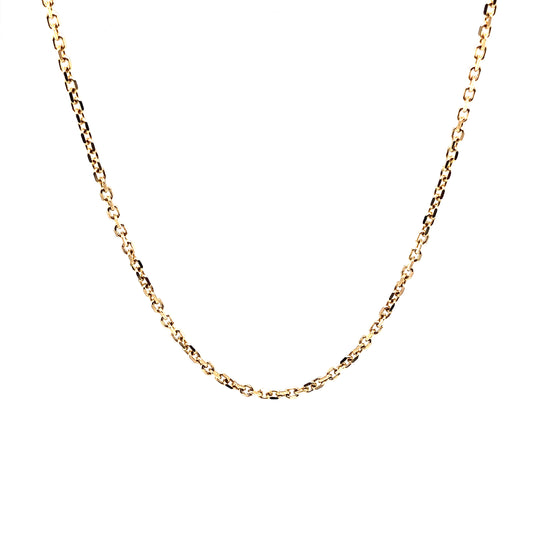 14K Rolo Link Gold Chain (0.9mm) | Luby Gold Collection | Luby 