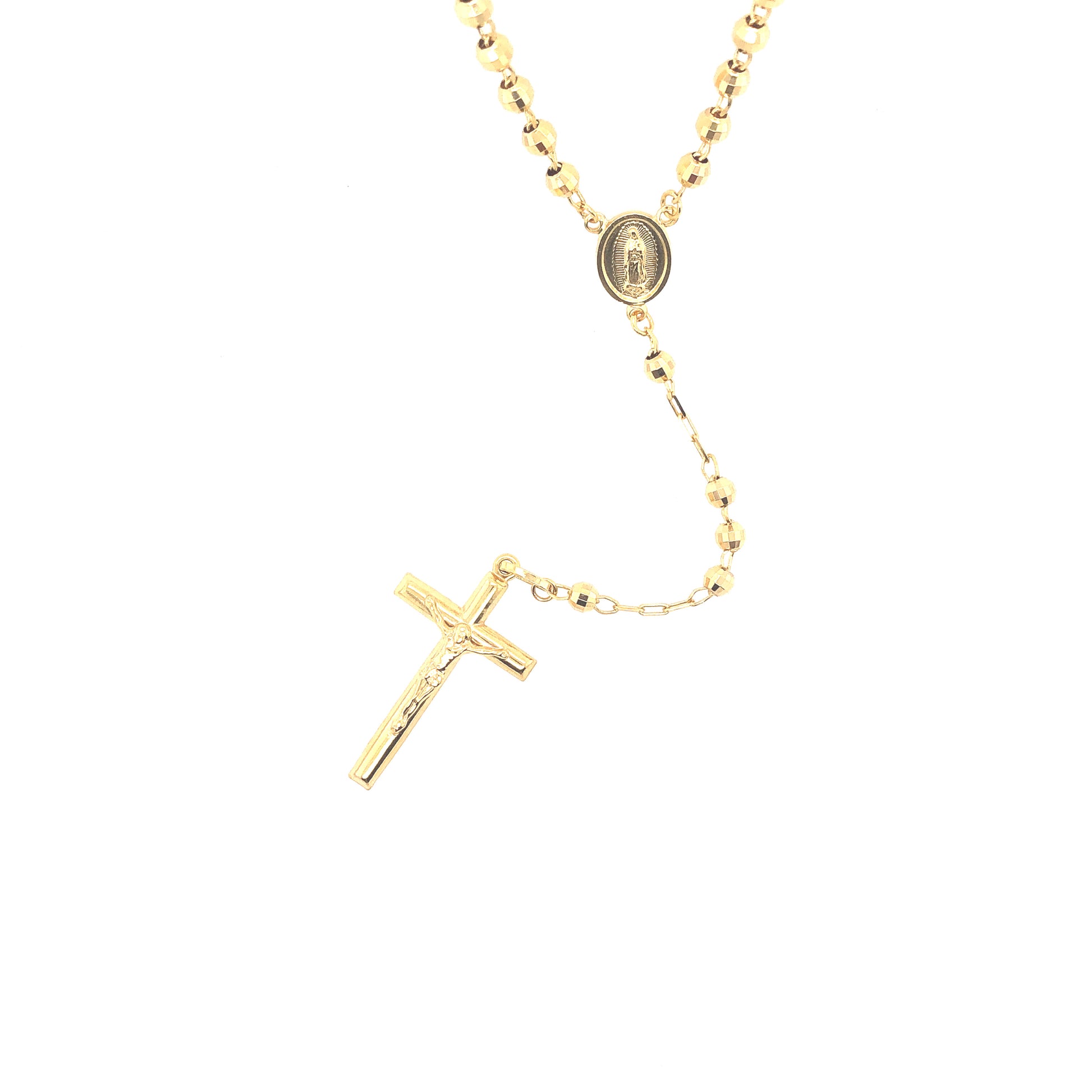 14K Beaded Rosary Gold (4mm) | Luby Gold Collection | Luby 