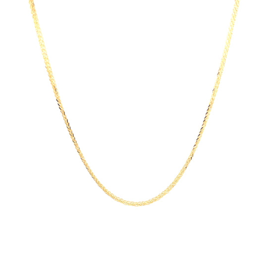 14K Franco Link Diamond Cut Gold Chain (1.4mm) | Luby Gold Collection | Luby 