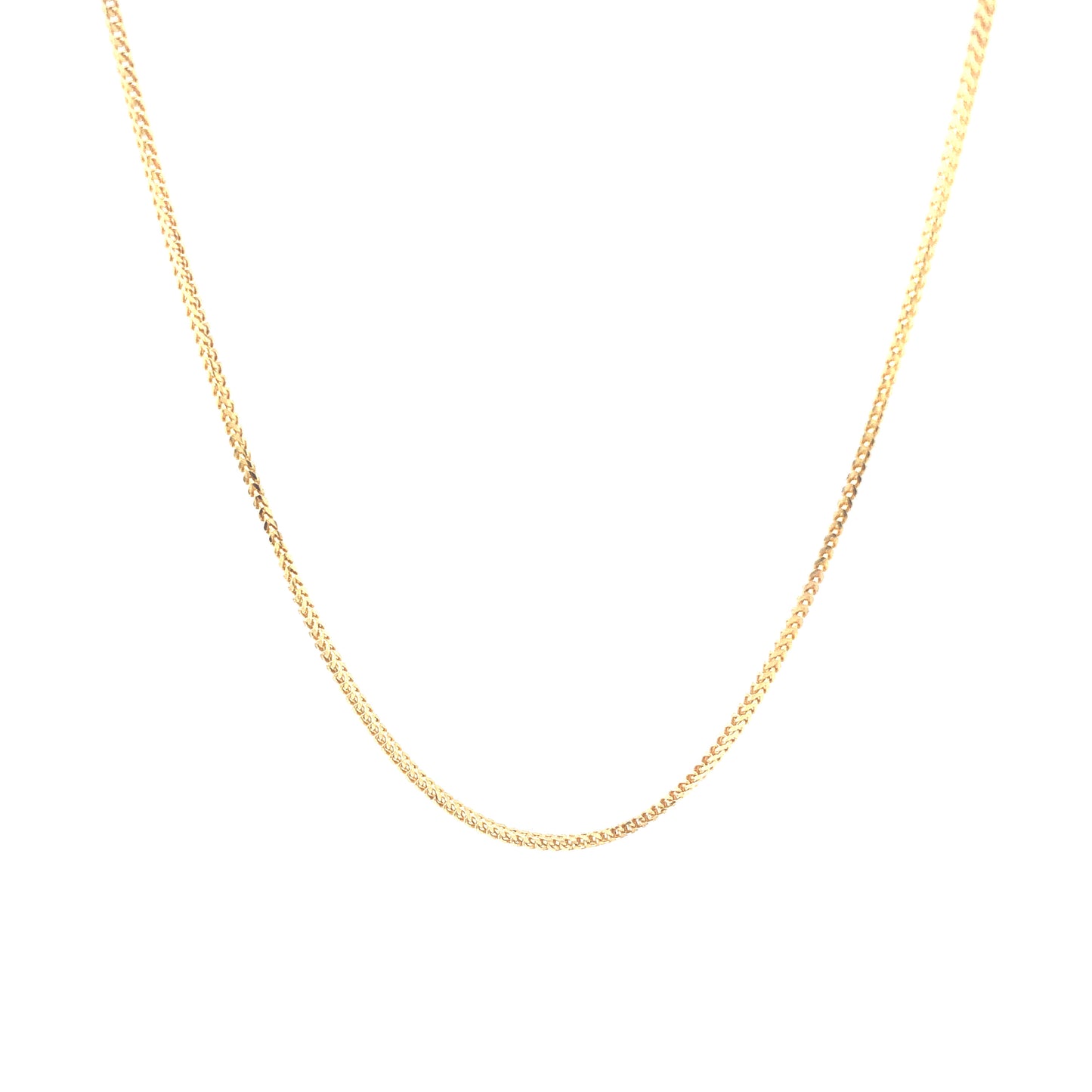 14K Franco Link Diamond Cut Gold Chain (1.1mm) | Luby Gold Collection | Luby 