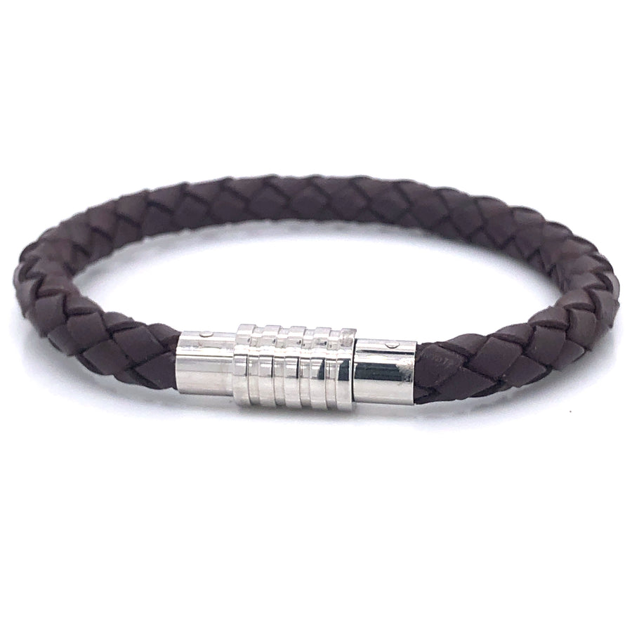 Pulsera de cuero trenzado