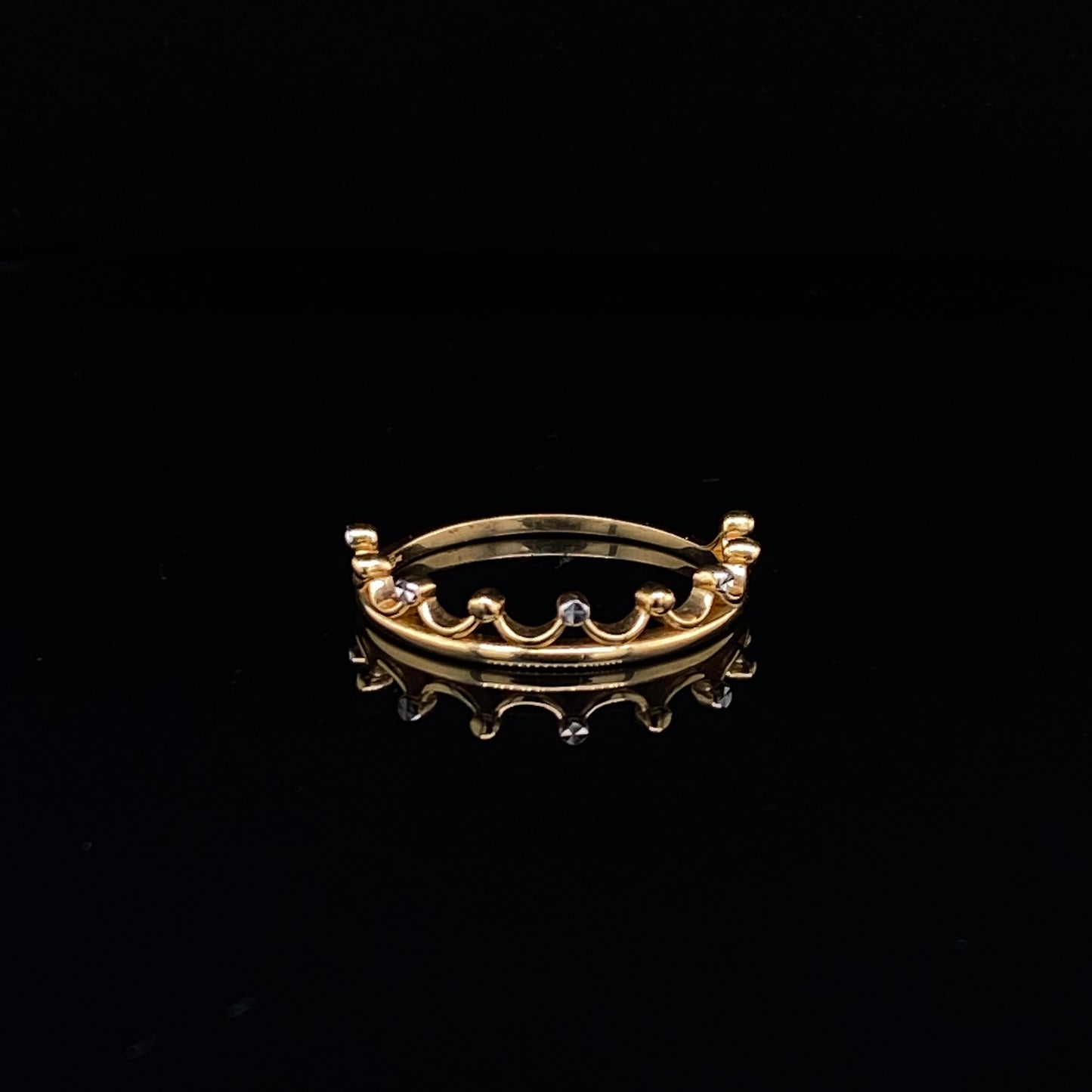 14K Crown Two-Tone Gold Ring | Luby Gold Collection | Luby 