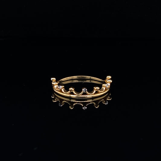 14K Crown Two-Tone Gold Ring | Luby Gold Collection | Luby 