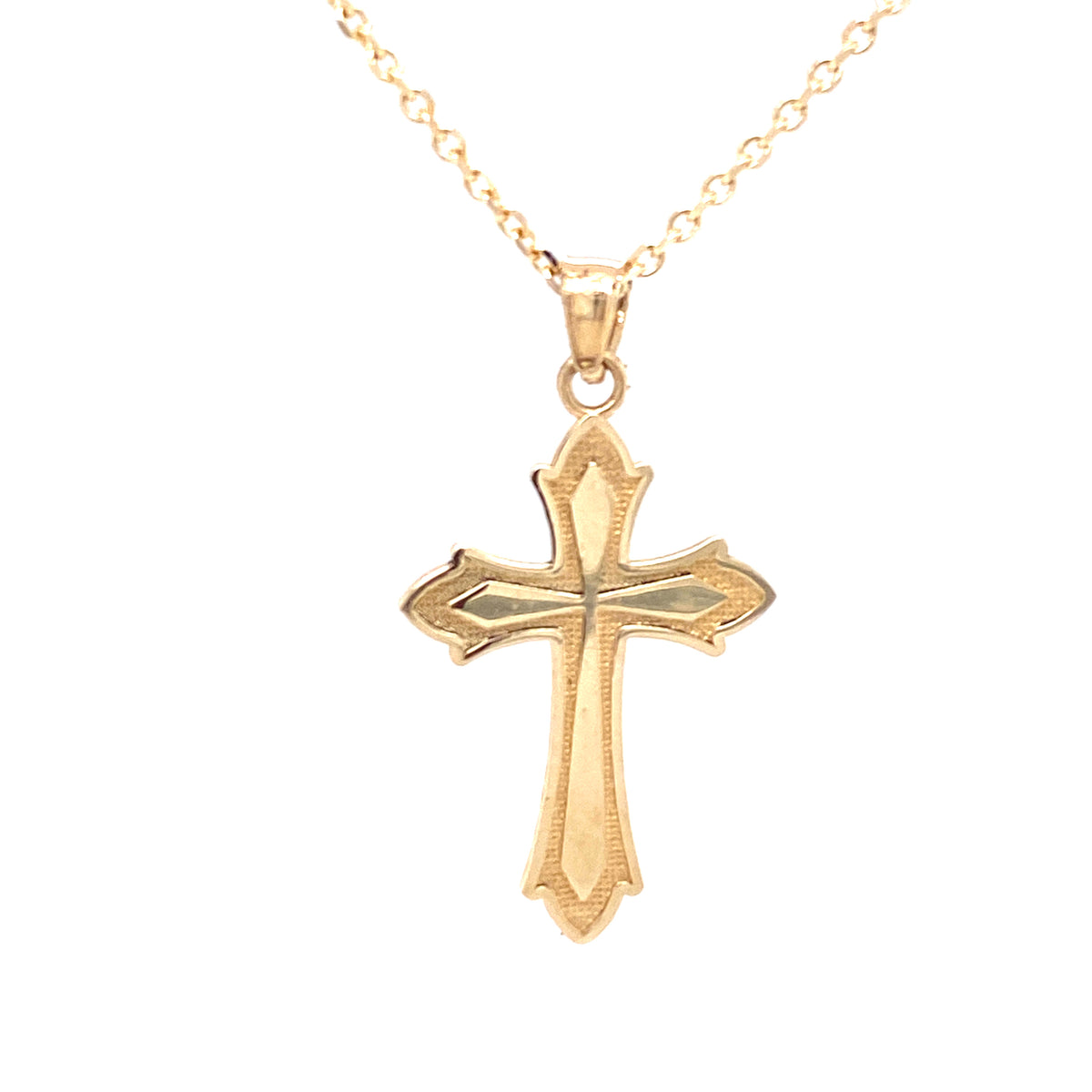Cross 14k Gold Pendant | Luby Gold Collection | Luby 