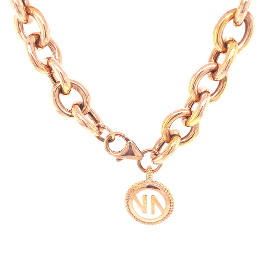 Penelope Rose Gold Necklace with White Enamel | Nomination Italy | Luby 