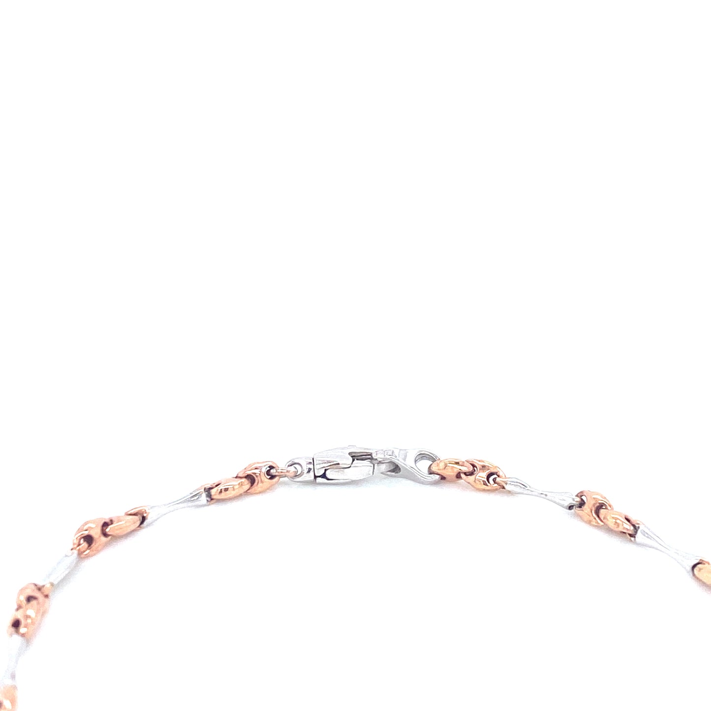 Rose Gold Gucci Links Sterling Silver Bracelet | Zancan | Luby 