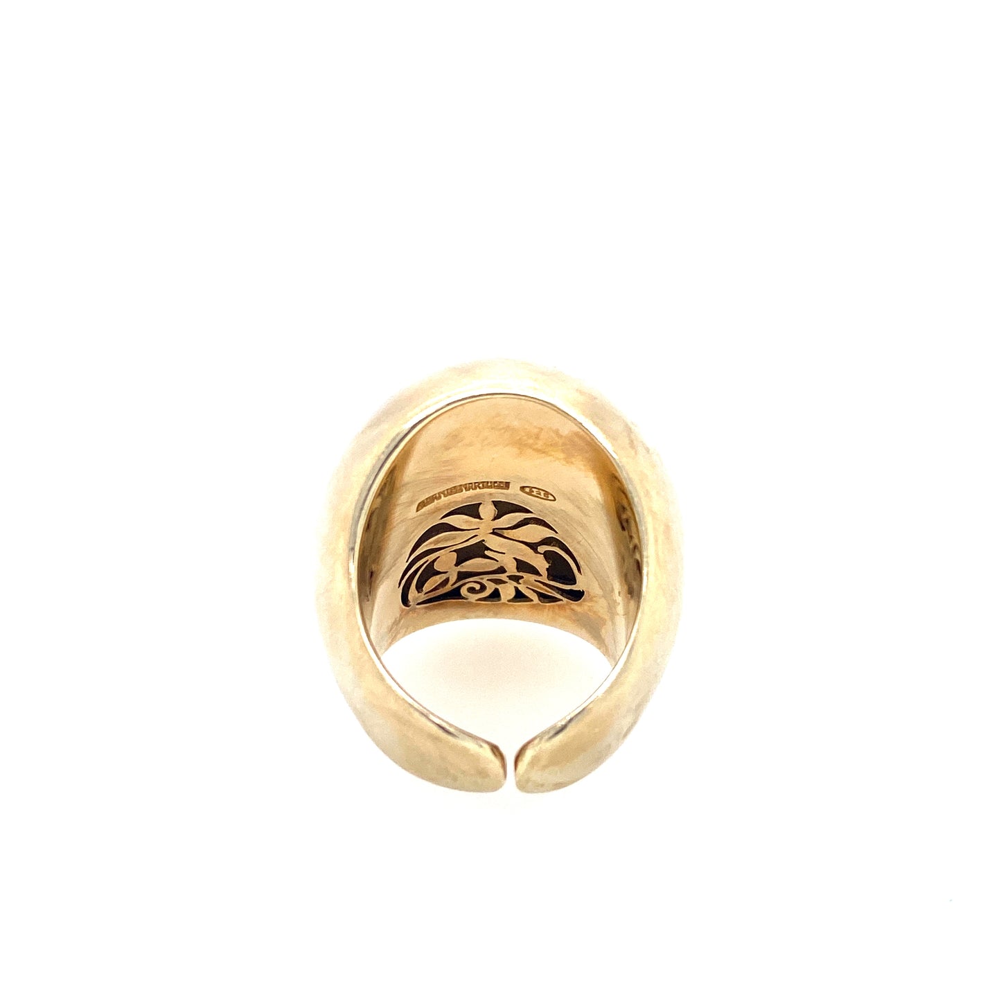 Golden Big Dune Ring | Adami & Martucci | Luby 