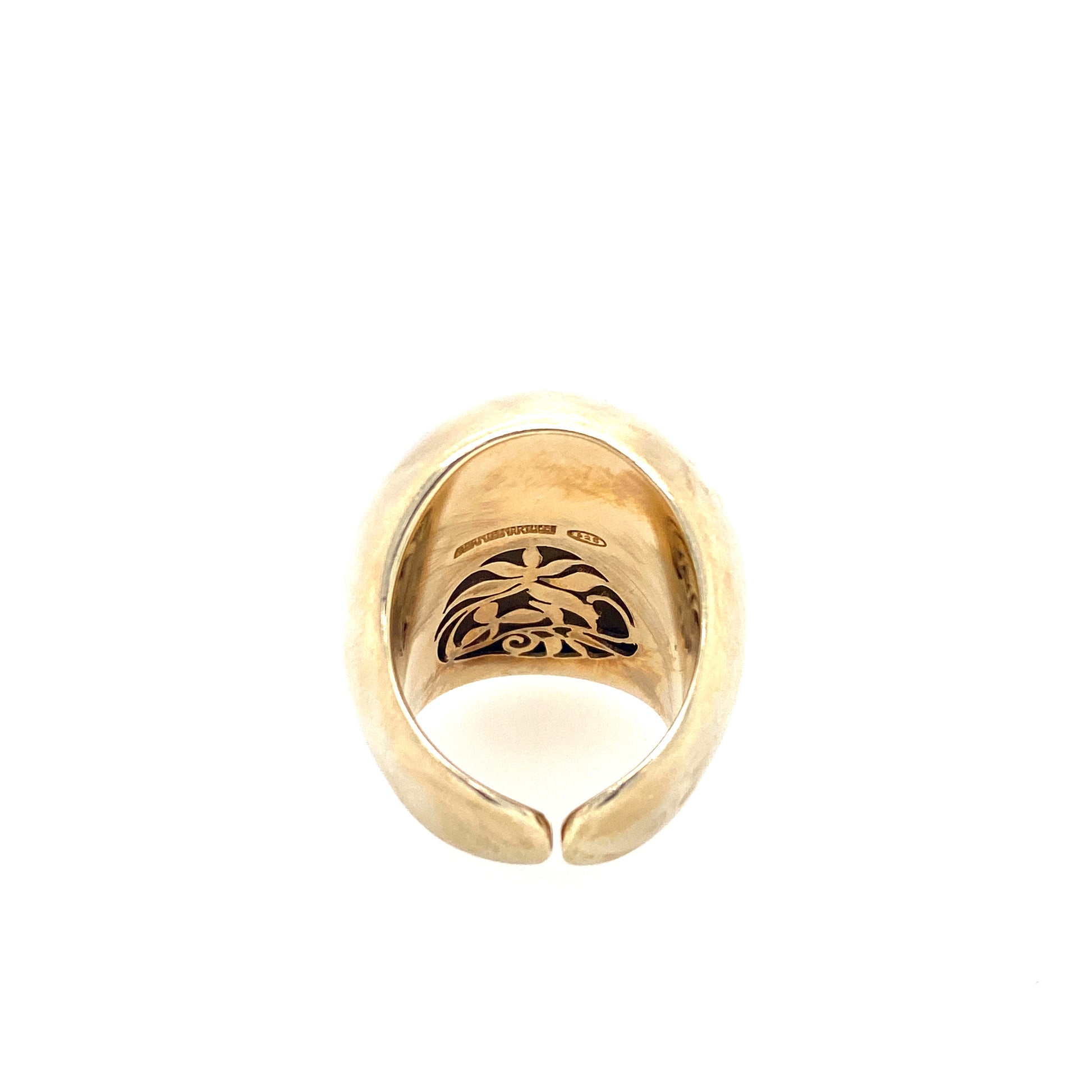 Golden Big Dune Ring | Adami & Martucci | Luby 