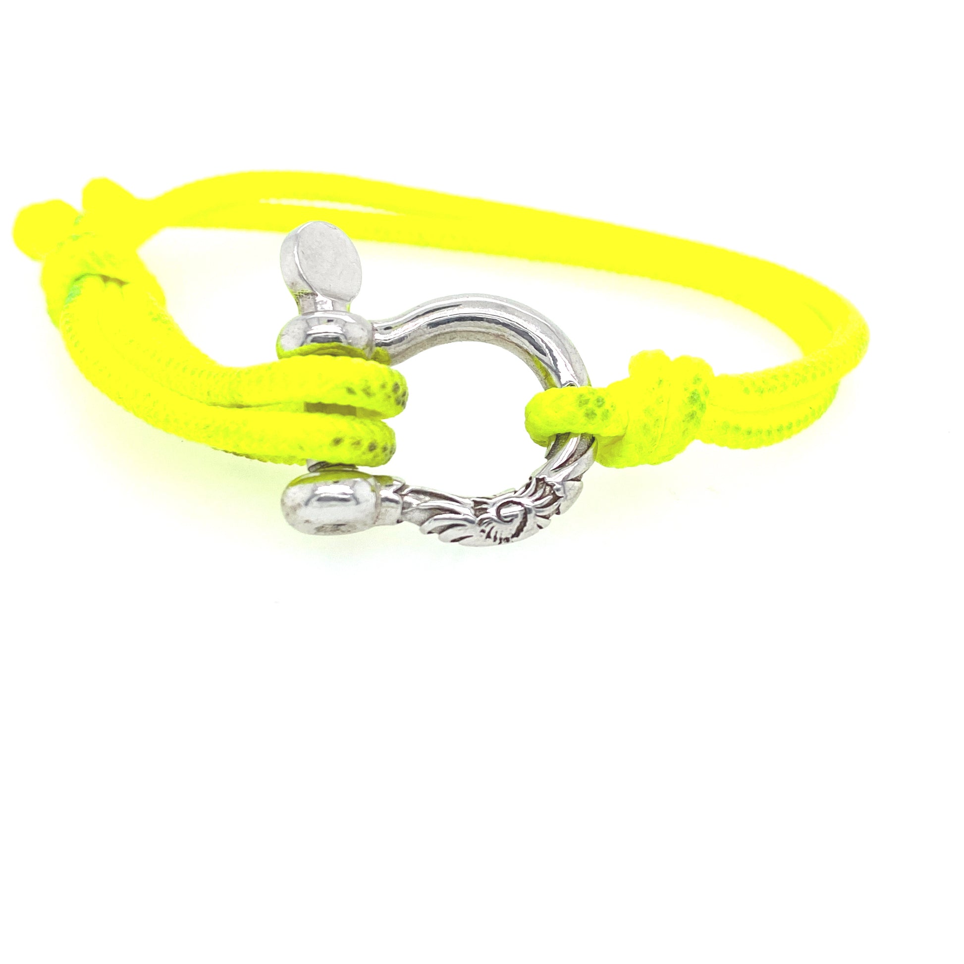 Neon Yellow Nautical Bracelet | Oro Mediterraneo | Luby 