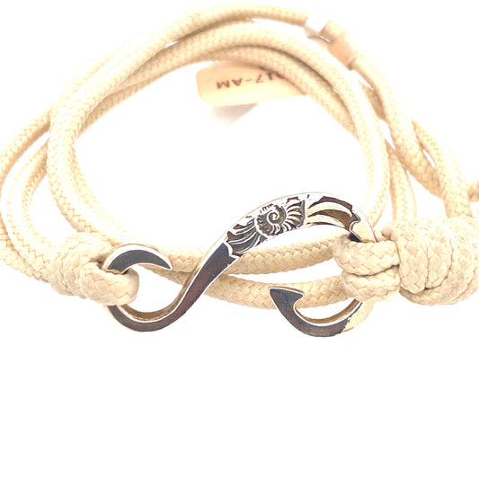 Champagne Rope Nautical Bracelet | Oro Mediterraneo | Luby 