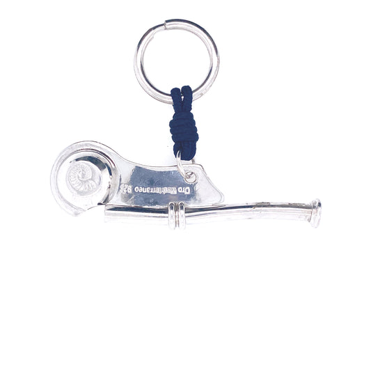 Navy Blue Rope Keychain | Oro Mediterraneo | Luby 