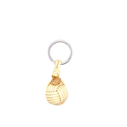 Champagne Rope Ball Keychain | Oro Mediterraneo | Luby 