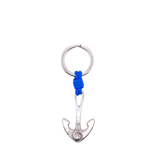 Blue Rope Anchor Keychain | Oro Mediterraneo | Luby 