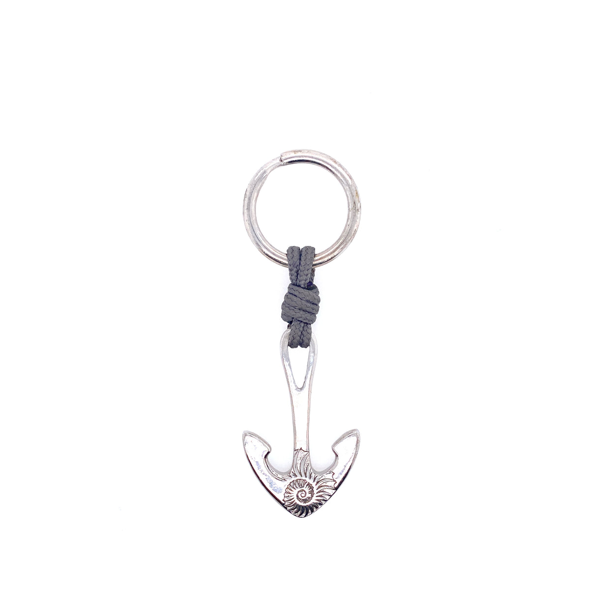 Grey Rope Anchor Keychain | Oro Mediterraneo | Luby 