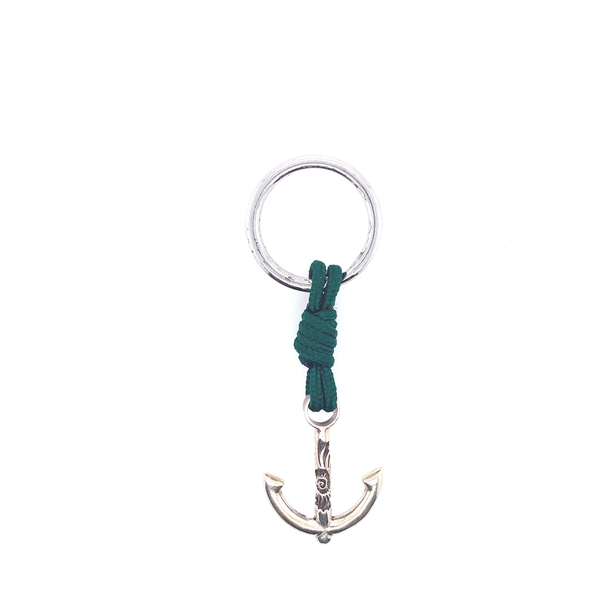 Green Rope Anchor Keychain | Oro Mediterraneo | Luby 