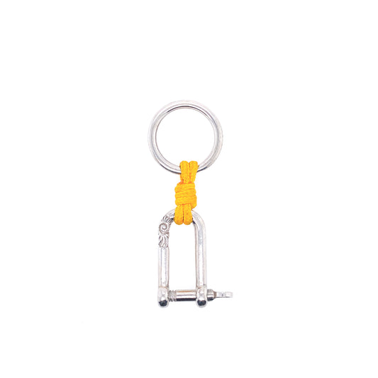 Yellow Rope Screw Clasp Keychain | Oro Mediterraneo | Luby 