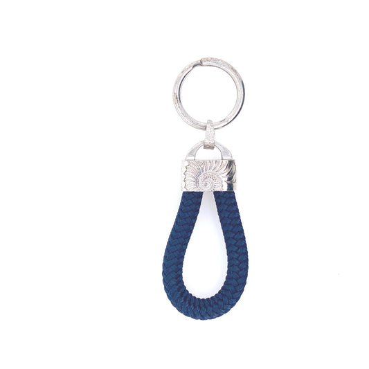 Thick Navy Blue Rope Keychain | Oro Mediterraneo | Luby 