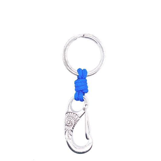 Blue Rope Closed Hook Keychain | Oro Mediterraneo | Luby 