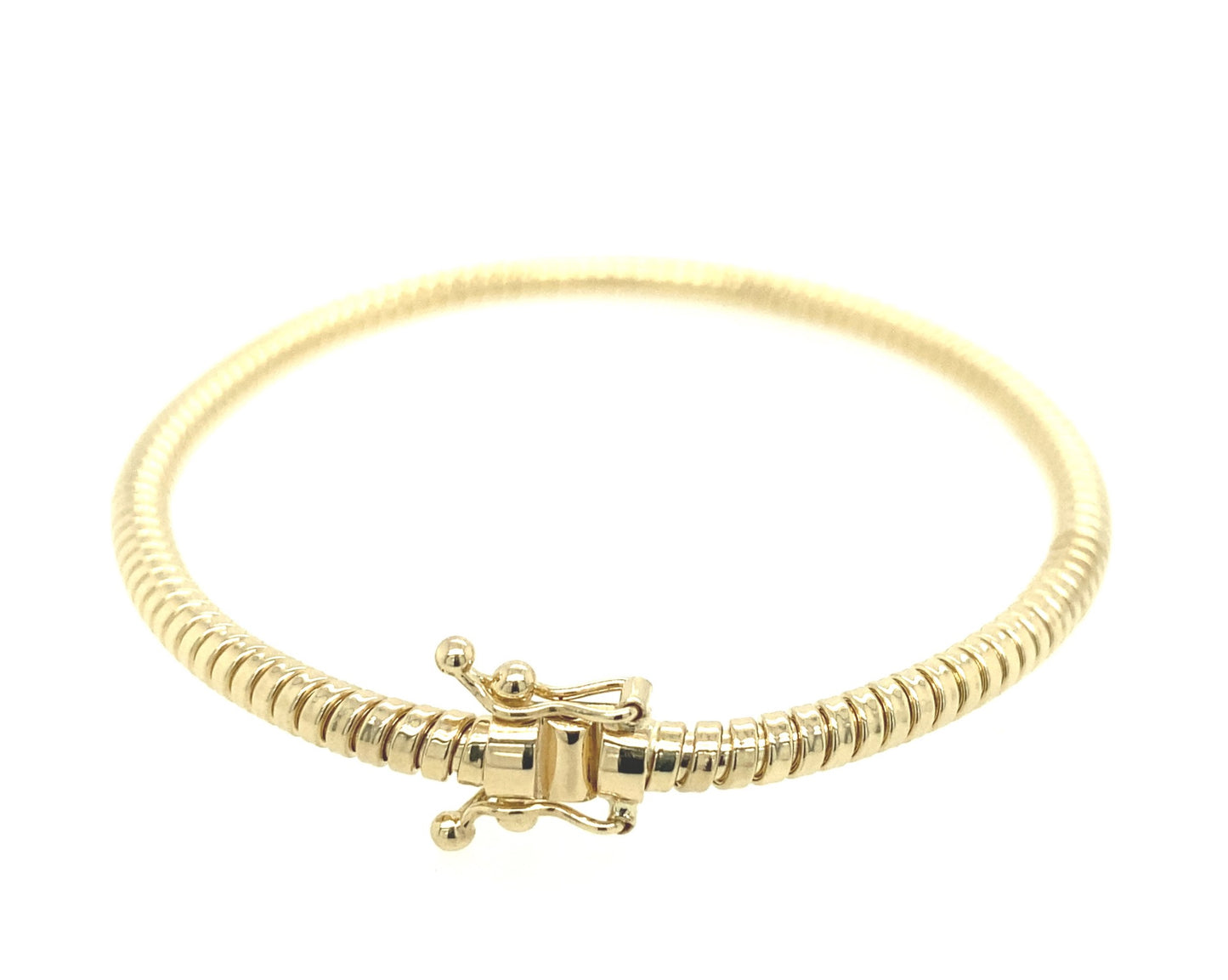 14k Gold Fancy Bangle | Luby Gold Collection | Luby 