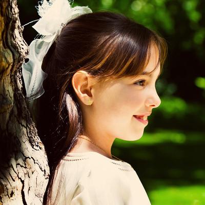 COMMUNION STUD RELIGIOUS CROSS | Children Collection | Luby 