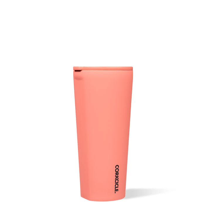 Neon Lights Coral Tumbler 24oz | Corkcicle | Luby 