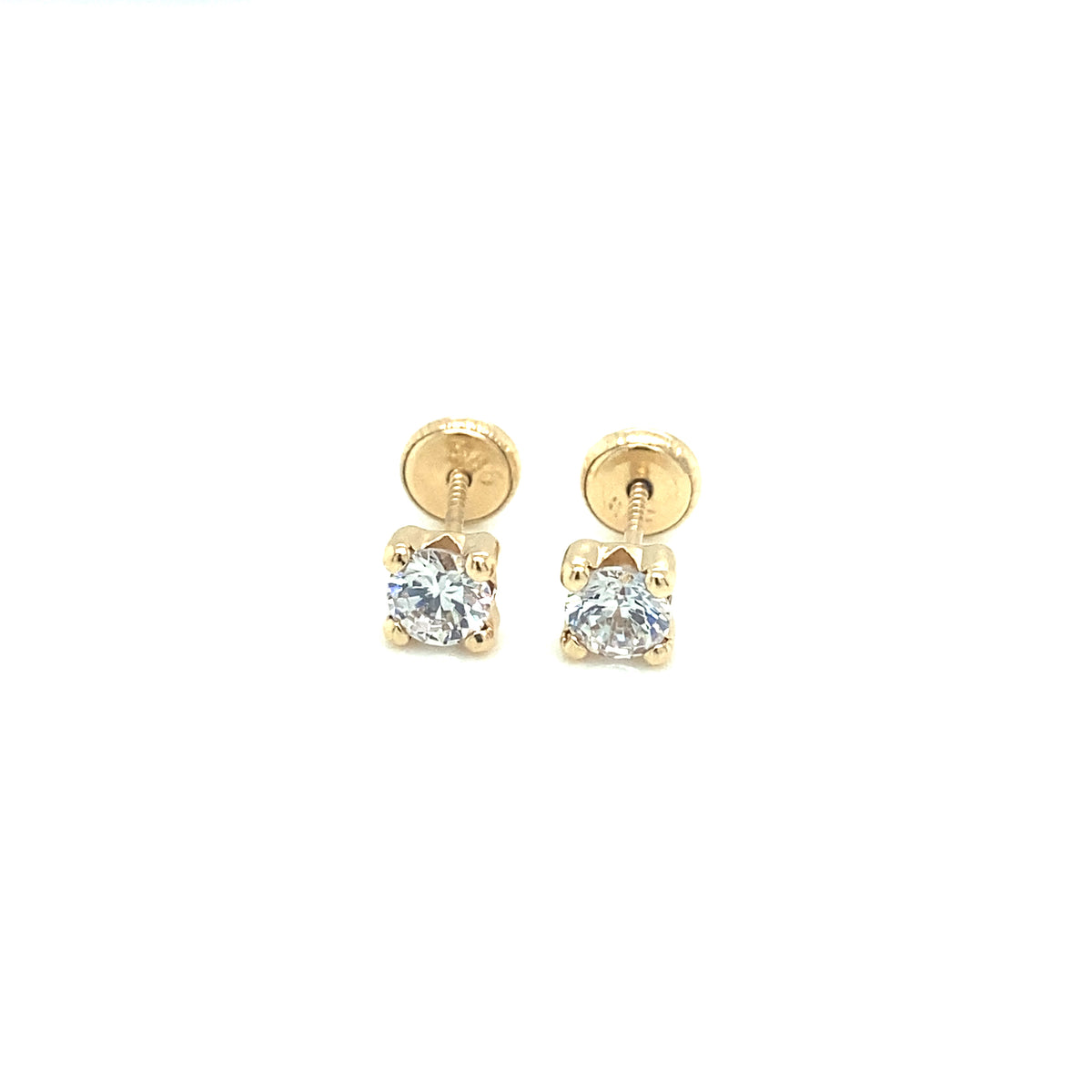 GOLD 4 PRONG CZ | Luby Gold Collection | Luby 