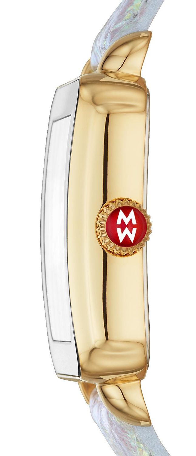 Deco Sport Two-Tone Gold-Tone Topaz Watch | Michele | Luby 