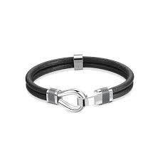Clint Leather Bracelet (Black) | Brosway Italia | Luby 