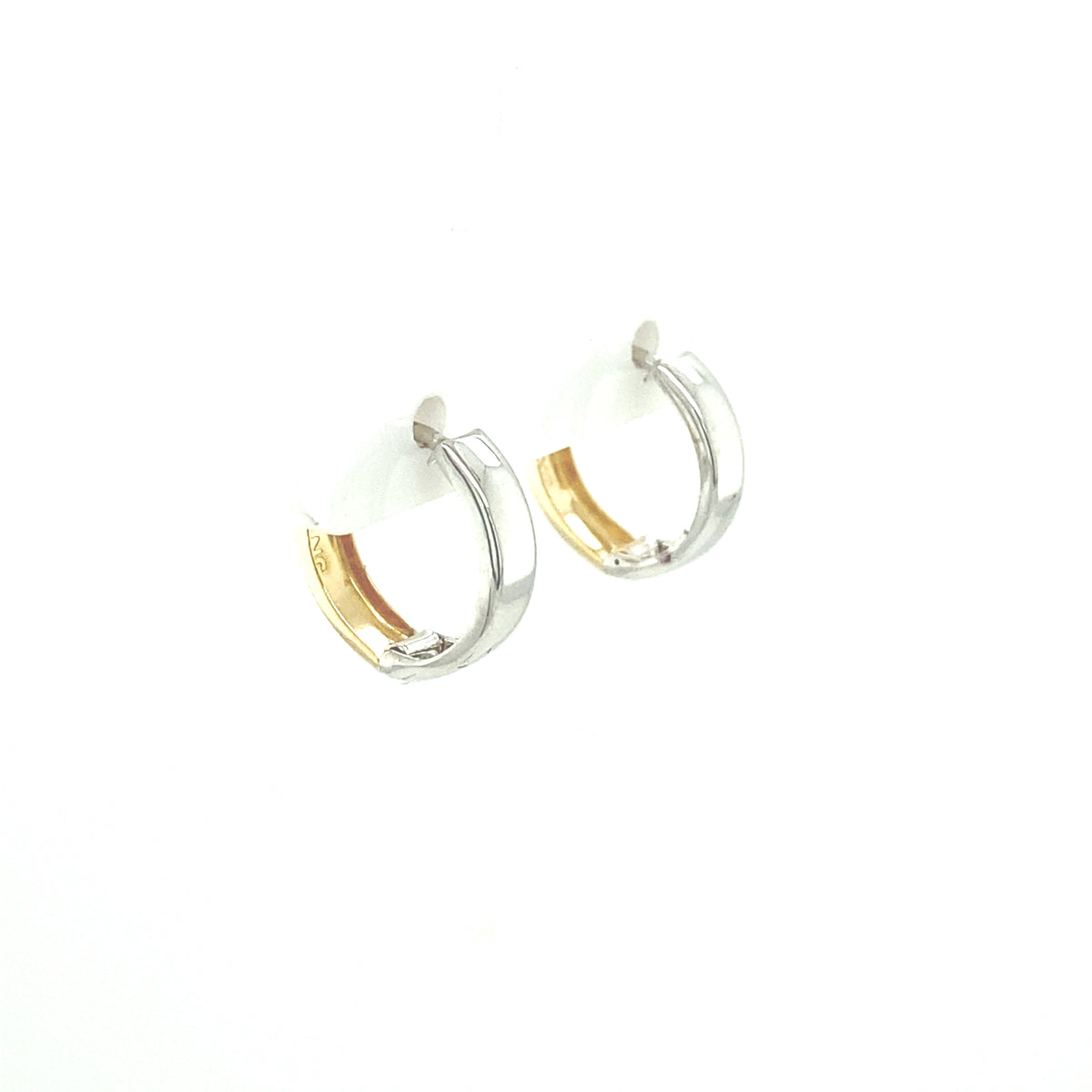 2/T EARRINGS HOOPS | Luby Gold Collection | Luby 
