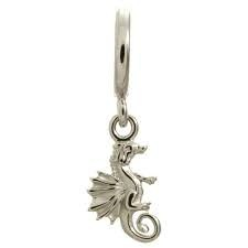 Encanto de caballito de mar (plata)