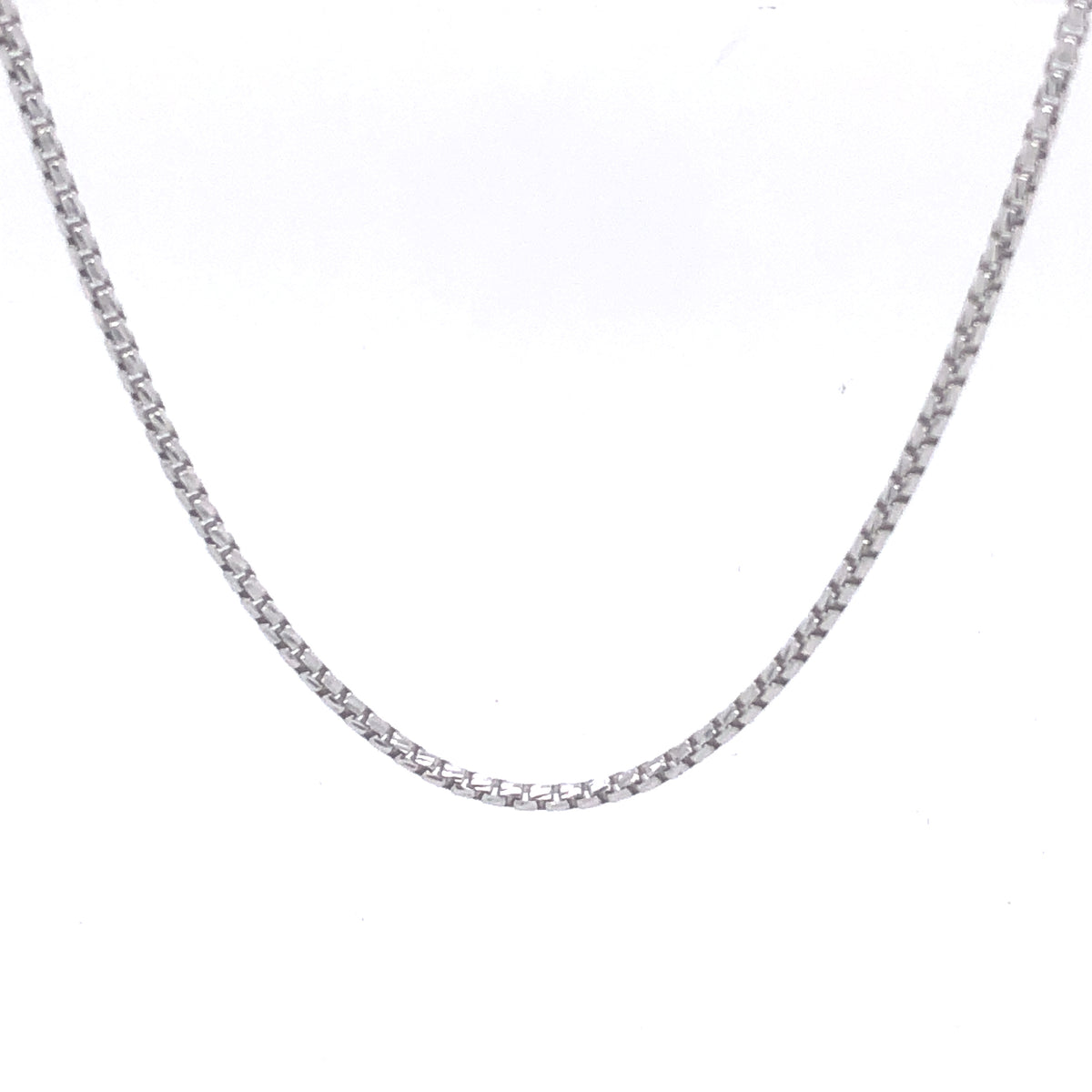 Sterling Silver Box Chain (18") | Luby Silver Collection | Luby 