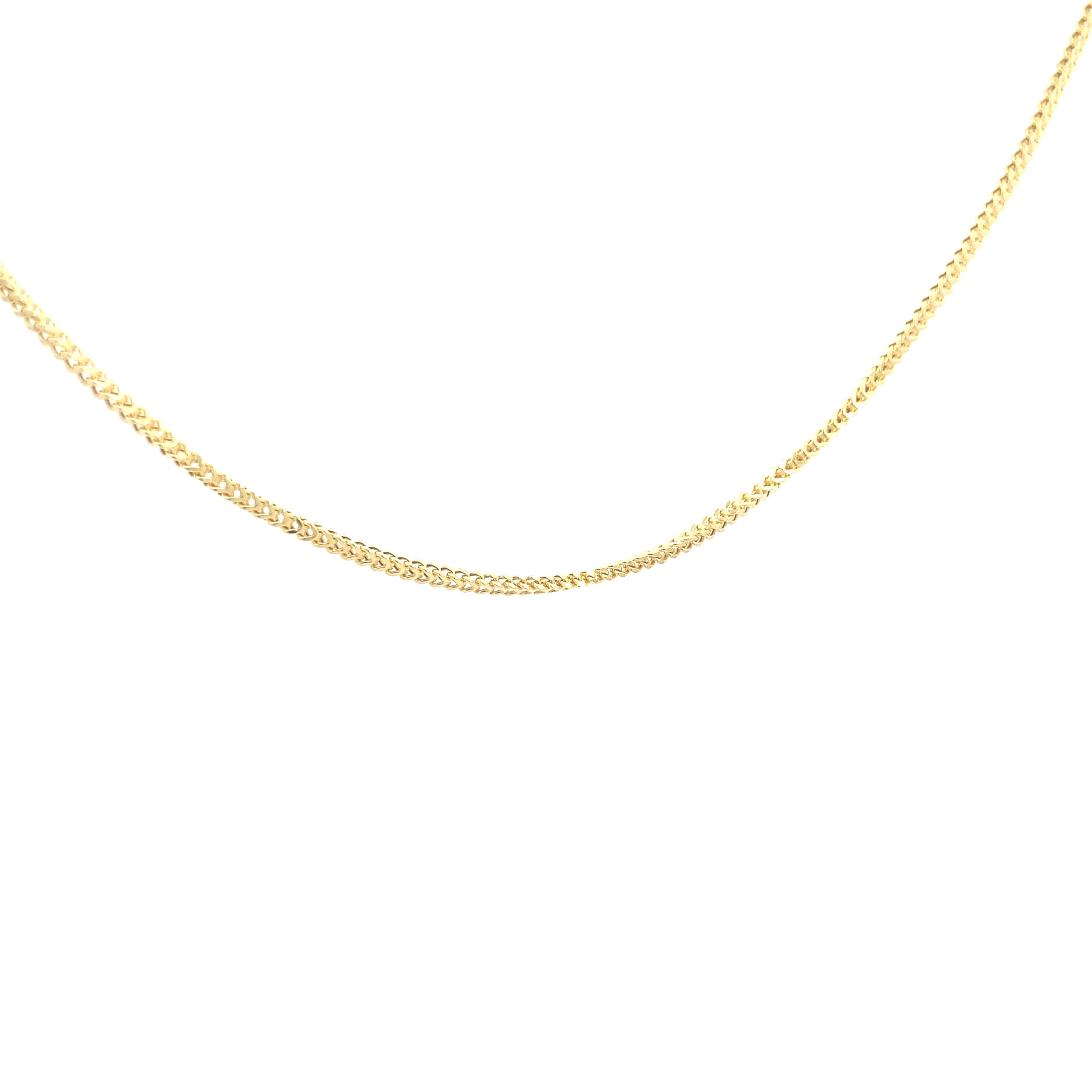Solid 14K Yellow Gold Square Franco Chain - Real Italian Unisex Men an –  IROLD