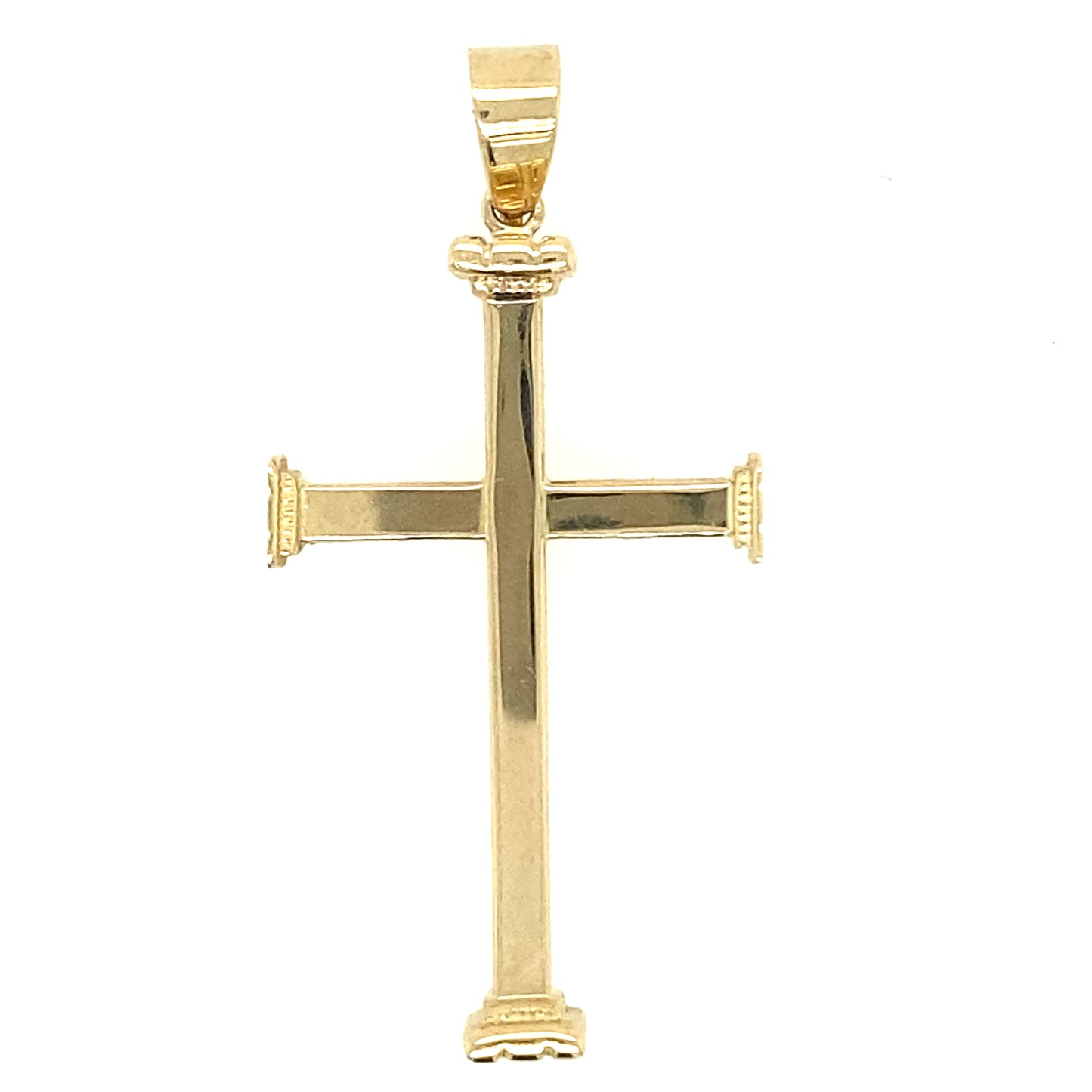 14k Gold Plain Cross Pendant | Luby Gold Collection | Luby 
