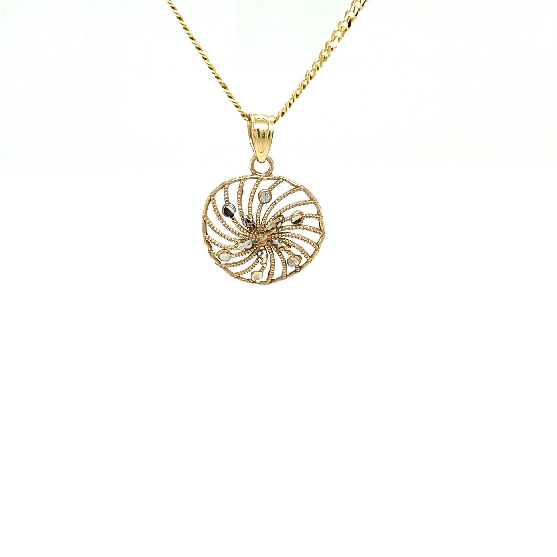 14K SANDOLLAR PENDANT | Luby Gold Collection | Luby 