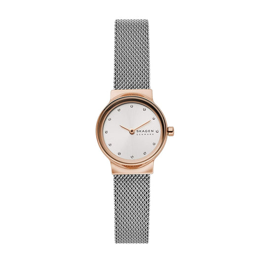 Freja Mesh Watch (Silver/Rose-Gold) | Skagen | Luby 