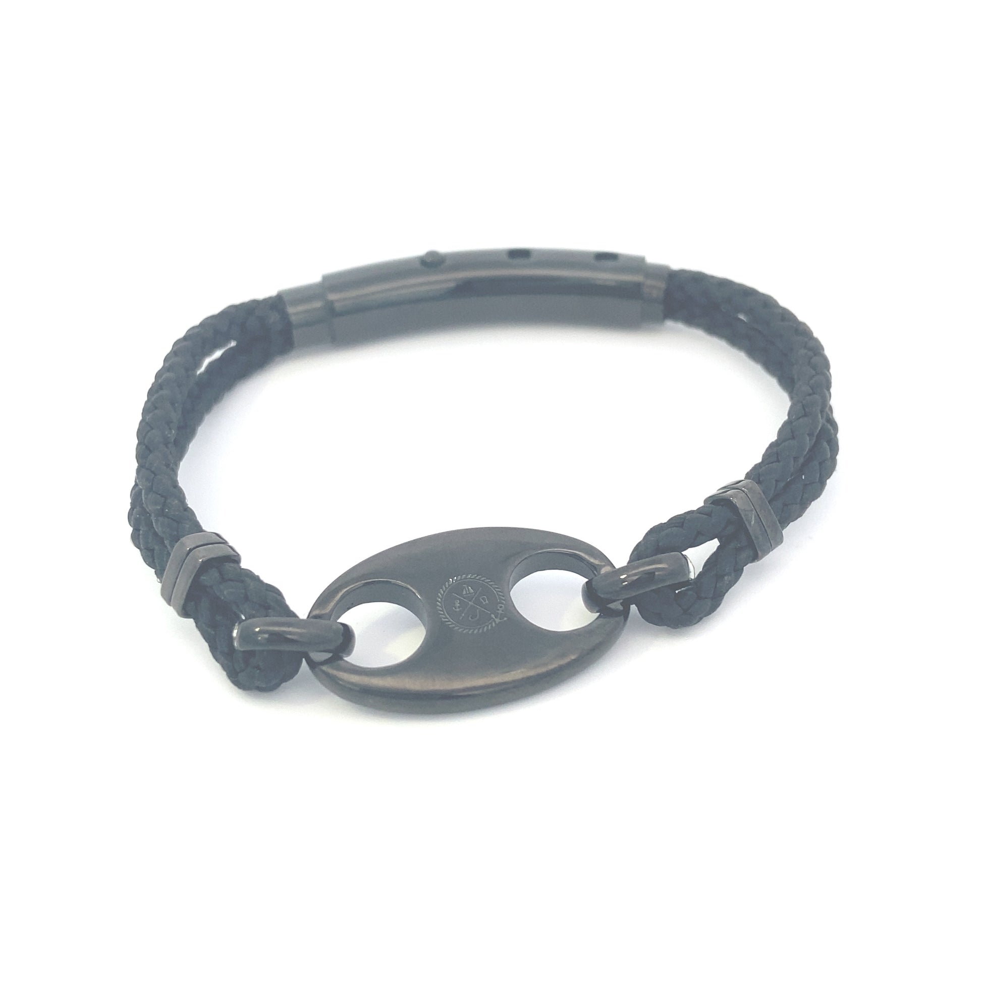 Double Cord Mariner Link Black | Seaknots | Luby 