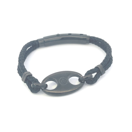 Double Cord Mariner Link Black | Seaknots | Luby 