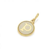 Letter P Etching Charm (14kt Gold) | Alex and Ani | Luby 