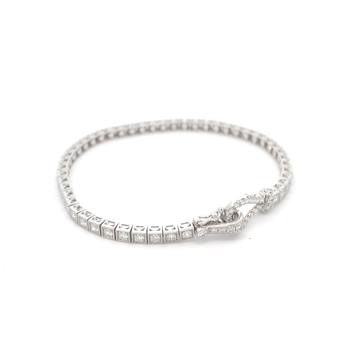 Simon G Buckle Bracelet in 18K Gold With Diamonds | Simon G | Luby 