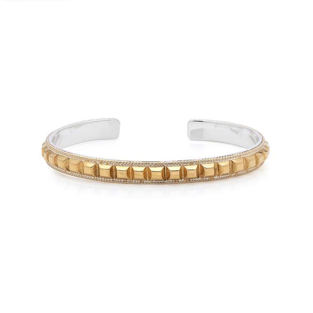 Studded Stacking Cuff Bracelet (Gold) | Anna Beck | Luby 