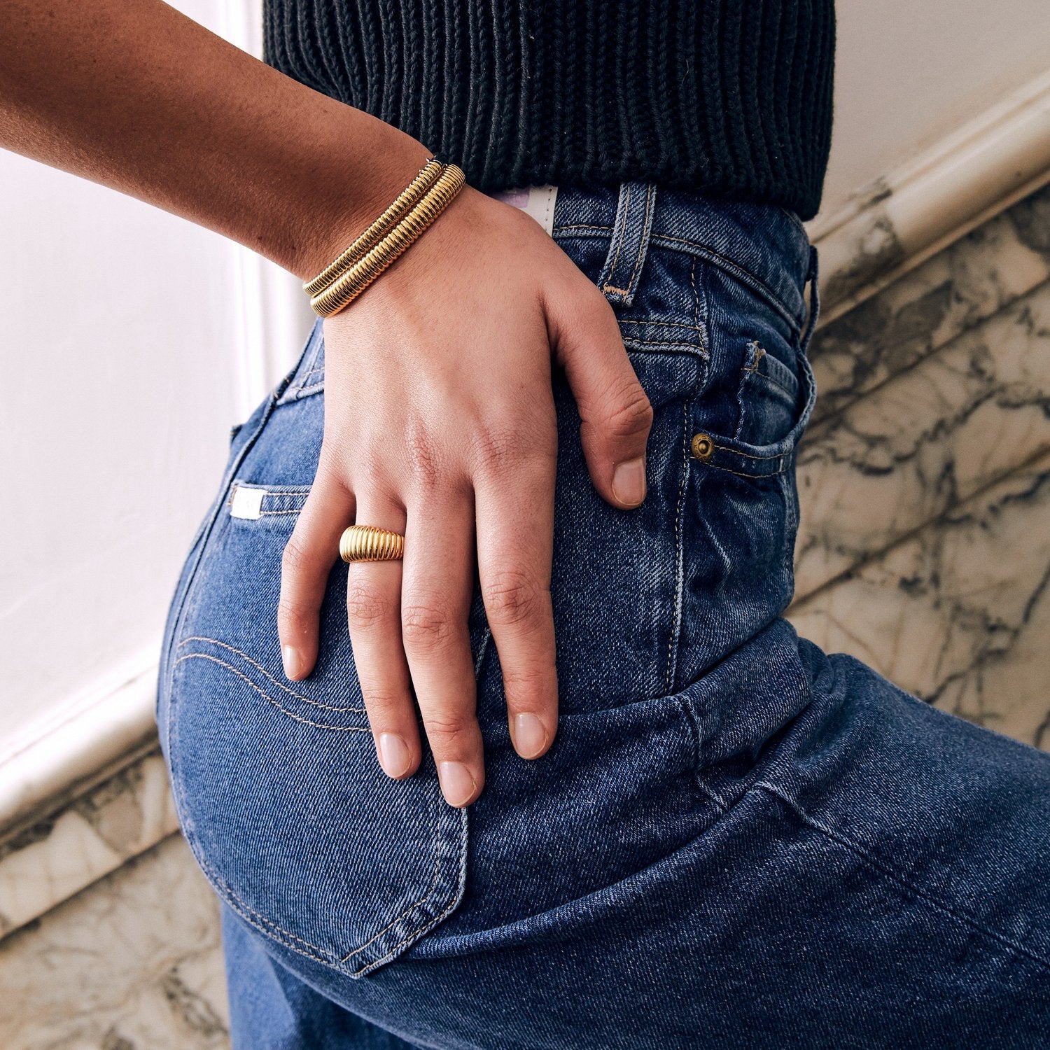 SILVER BANGLE | Ti Sento Milano | Luby 