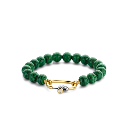 MALACHITE GREEN STONES BRACELET | Ti Sento Milano | Luby 